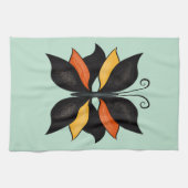 Abstrakter Schmetterling Geschirrtuch (Horizontal)