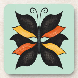 Abstrakter Schmetterling Getränkeuntersetzer