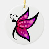 Abstrakter Schmetterling Keramik Ornament (Vorne)