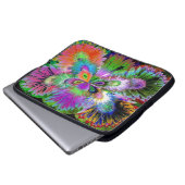 Abstrakter Schmetterling Laptopschutzhülle (Vorne Knopf)