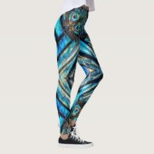 Abstrakter Schmetterling Leggings (Rechts)