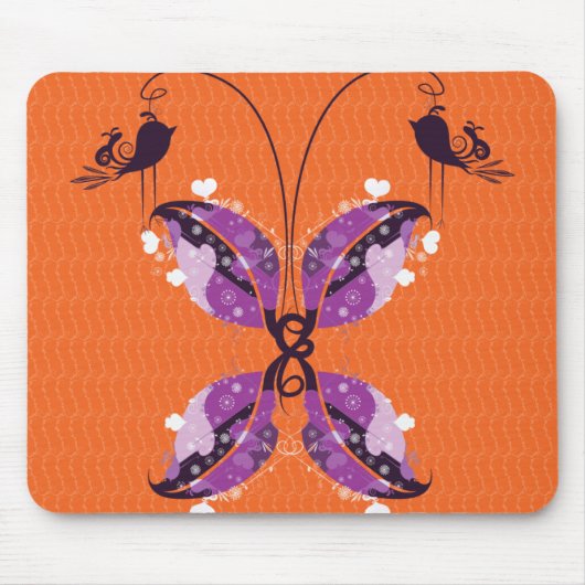 abstrakter Schmetterling Mousepad (Vorne)