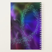 Abstrakter Schmetterling Neon Blau Lila Leben Planer (Rückseite)