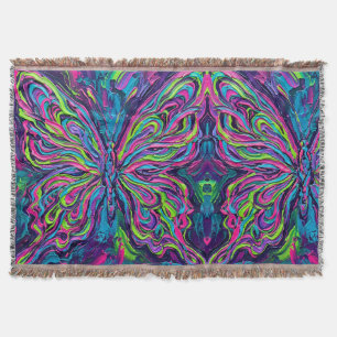 Abstrakter Schmetterling Neon-Öl-Flügel-Decken Decke