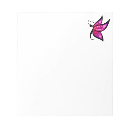 Abstrakter Schmetterling Notizblock (Vorderseite)