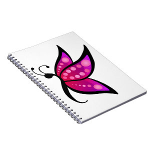 Abstrakter Schmetterling Notizblock