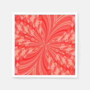 Abstrakter Schmetterling, PEACH PAPER PARTY NAPKIN Serviette