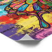 Abstrakter Schmetterling Poster (Ecke)