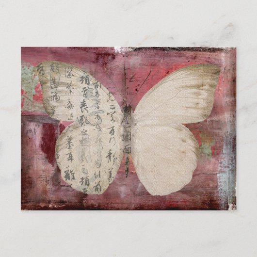 abstrakter Schmetterling Postkarte (Vorderseite)