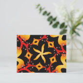 abstrakter Schmetterling Postkarte (Stehend Vorderseite)