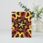 abstrakter Schmetterling Postkarte (Stehend Vorderseite)