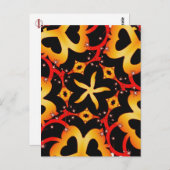 abstrakter Schmetterling Postkarte (Vorne/Hinten)