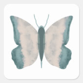 Abstrakter Schmetterling Quadratischer Aufkleber (Vorderseite)
