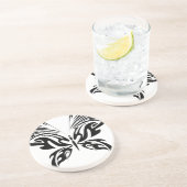 Abstrakter Schmetterling Sandstein Untersetzer (Seite)