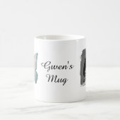 Abstrakter Schmetterling und Foto Kaffeetasse (Mittel)