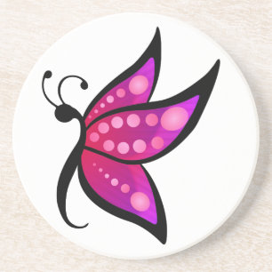 Abstrakter Schmetterling Untersetzer
