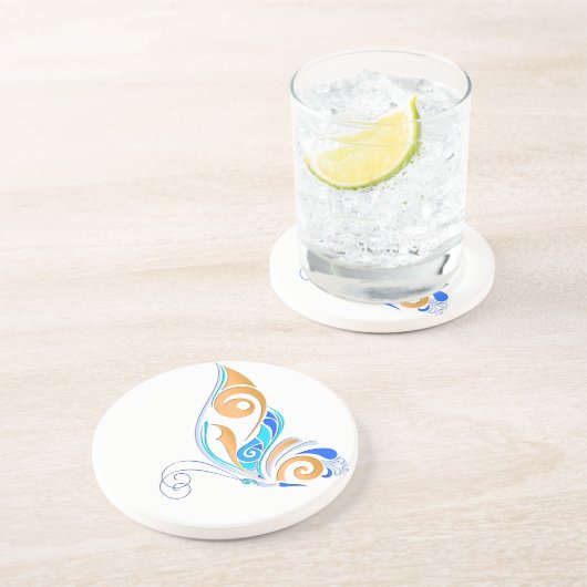 Abstrakter Schmetterling Untersetzer (Seite)