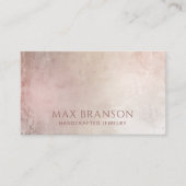 Abstrakter Schmuckdesigner Dusty Pink Pinsel gestr Visitenkarte (Vorderseite)