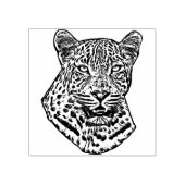 Abstrakter Schneeleopard Ursprüngliches Dschungelt Gummistempel (Prägung)