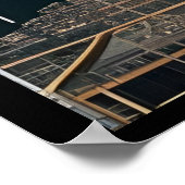 Abstrakter Schnellzug Poster (Ecke)