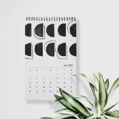 Abstrakter Schwarz-Weiß-Kalender Kalender