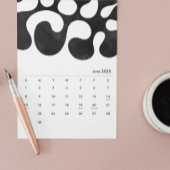 Abstrakter Schwarz-Weiß-Kalender Kalender