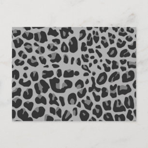 Abstrakter Schwarz-weißer Hipster Cheetah Animal P Postkarte