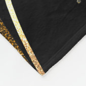abstrakter schwarzer Agerhintergrund mit goldenen  Fleecedecke (Ecke)