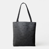Abstrakter, schwarzer dreieckiger Hintergrund, Gru Tasche (Rückseite)
