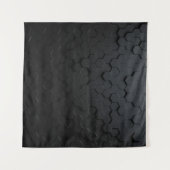 Abstrakter, schwarzer dreieckiger Hintergrund, Gru Wandteppich (Vorderseite (Horizontal))