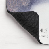 Abstrakter Schwarzer Fohlen Watercolor Wash Mousepad (Ecke)