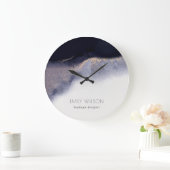 Abstrakter Schwarzer Forelle Große Wanduhr (Zuhause)