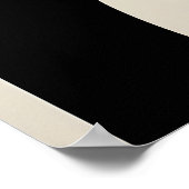 Abstrakter Schwarzer Formen Kunstprint Modernistis Poster (Ecke)