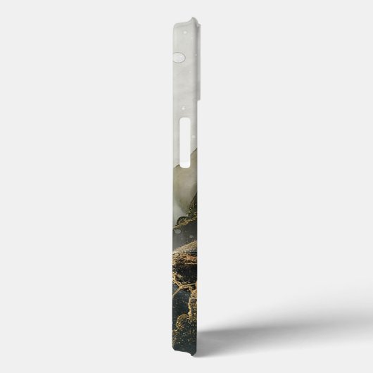 Abstrakter schwarzer Goldmarmor Case-Mate iPhone Hülle (Rückseite / Rechts)