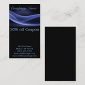 abstrakter schwarzer moderner Minimalist des Rabattkarte (Vorne/Hinten)