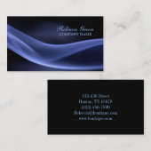 abstrakter schwarzer moderner Minimalist des Visitenkarte (Vorne/Hinten)