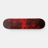Abstrakter schwarzer/roter Entwurf #2 Skateboard (Horizontal)