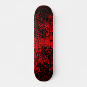 Abstrakter schwarzer/roter Entwurf #2 Skateboard (Vorne)