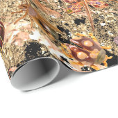 Abstrakter Schwarzer Schmetterling Geschenkpapier (Rolleneckpunkt)