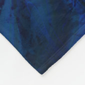 Abstrakter, schwarzer Swirl, Cool Fleecedecke (Ecke)