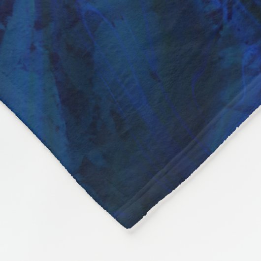 Abstrakter, schwarzer Swirl, Cool Fleecedecke (Ecke)