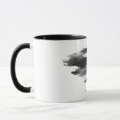 Abstrakter schwarzer Tintenrauch-Drache Fantasy-Ta Tasse (Links)