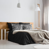 Abstrakter schwarzer und weißer Flüssig-Marmor Kissenbezug