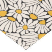 Abstrakter, schwarzgelber Blumendruck Tischdecke (Schrägansicht)