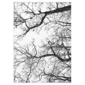 Abstrakter Schwarzweiss-Baum der Tischdecke (Vorderseite)