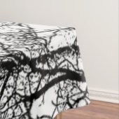 Abstrakter Schwarzweiss-Baum der Tischdecke (Beispiel)