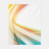 Abstrakter Schwenk 2 Fleecedecke (Vorderseite)