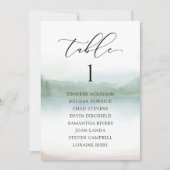 Abstrakter See & Bäume Hochzeitskarten Einladung (Vorderseite)