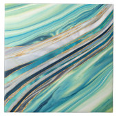 Abstrakter Seefluss Fliese (Vorderseite)