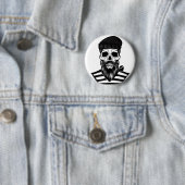 Abstrakter Seemann-Schädel-Knopf Button (Beispiel)